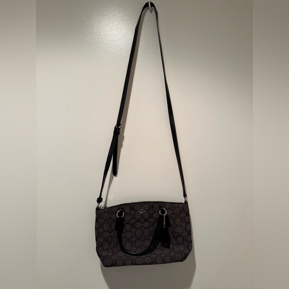 Coach Black Canvas Purse